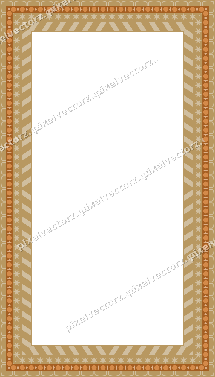 Decorative picture frame border in orange and amber with egg and dart