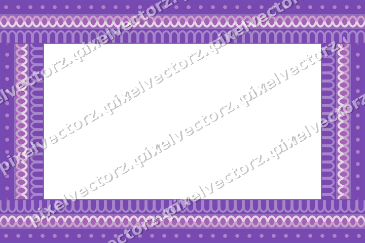 Decorative picture frame border in purple and blue with guilloche