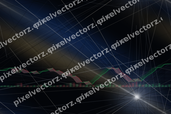 Nahtloser Neon Diagramm Hintergrund in Blau und Bernstein