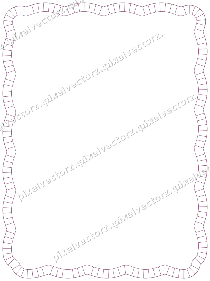 Decorative line art frame in dark magenta and lime with label plaque
