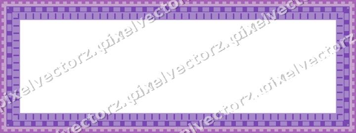 Decorative picture frame border in purple and blue with step band