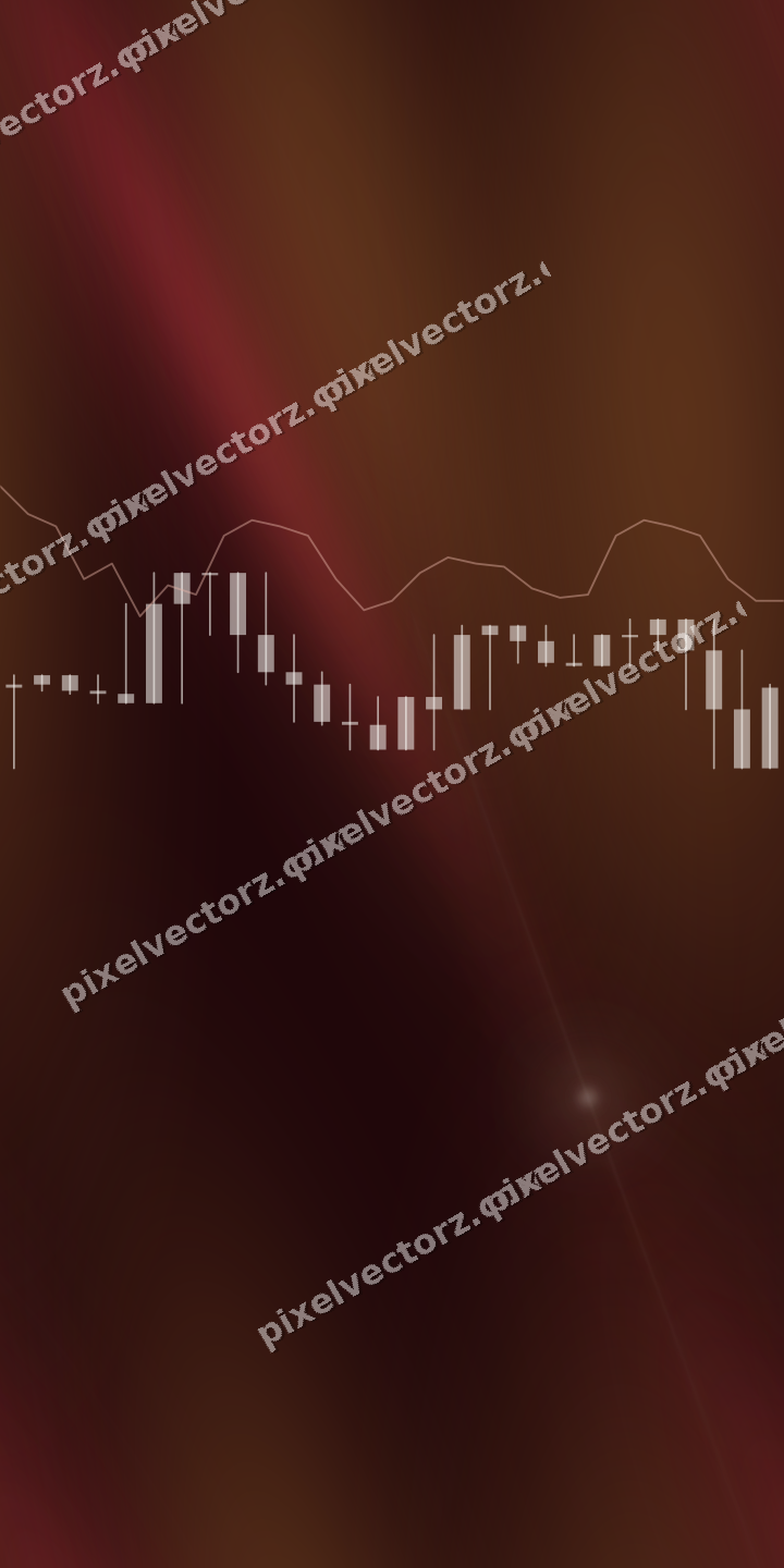 Nahtloser Neon Diagramm Hintergrund in Orange und Bernstein