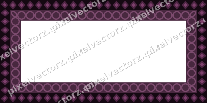 Decorative picture frame border in dark magenta with ring chain