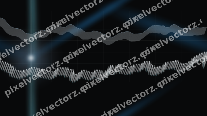 Nahtloser Neon Diagramm Hintergrund in Blau und Petrol