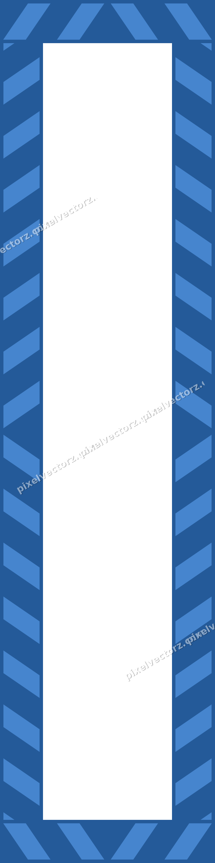 Decorative picture frame border in blue and cyan with diagonal band