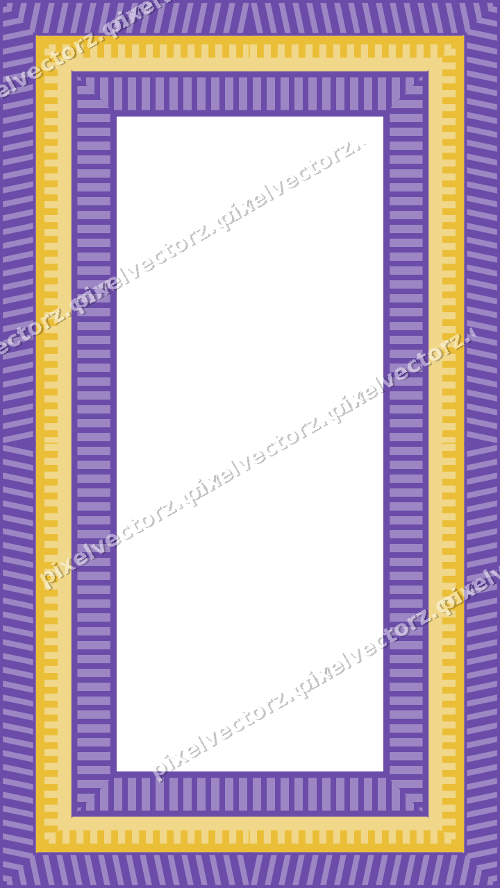 Decorative picture frame border in amber and purple with diagonal band