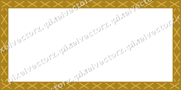 Decorative picture frame border in amber and green with cross band