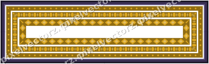 Decorative picture frame border in amber and purple with dot row