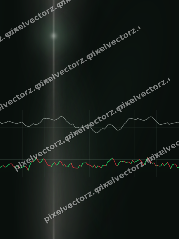 Nahtloser Neon Diagramm Hintergrund in Dunkelgrün und Rot