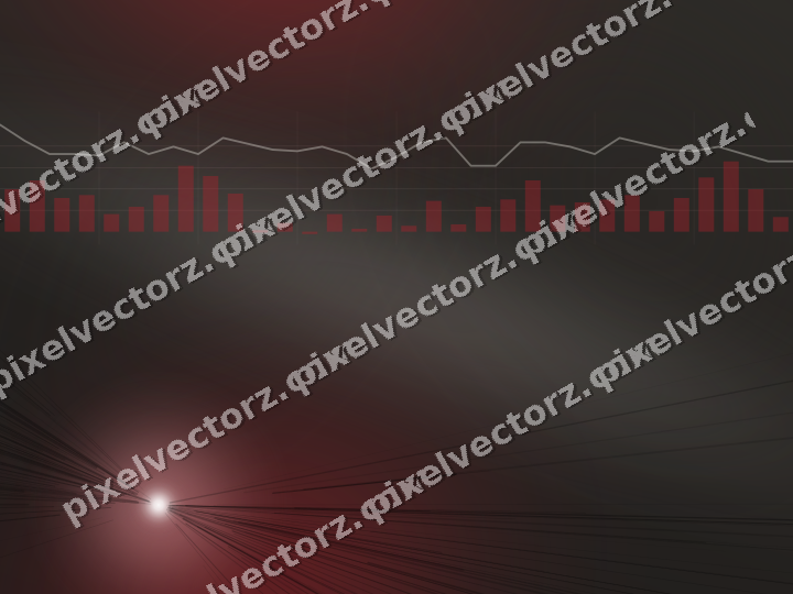 Leuchtender Neon Diagramm Hintergrund in Rot und Blassbernstein