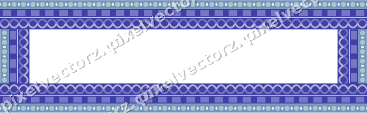 Decorative picture frame border in purple and blue with bead and reel