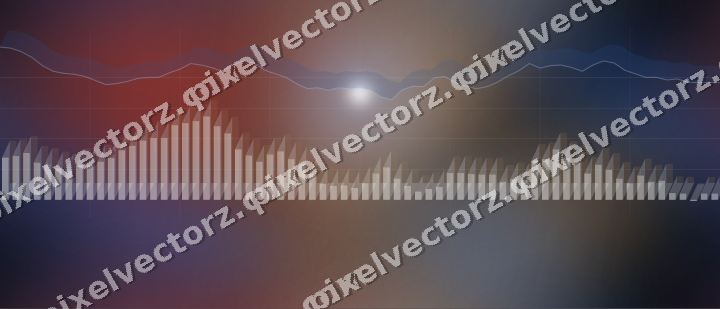 Nahtloser Neon Diagramm Hintergrund in Blau und Rot