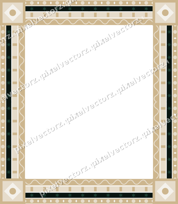 Decorative picture frame border in dark red with bead and reel