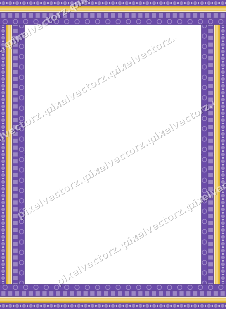 Decorative picture frame border in amber and purple with bead and reel