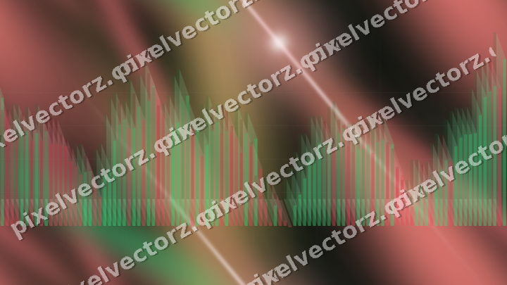 Nahtloser Neon Diagramm Hintergrund in Rot und Grün