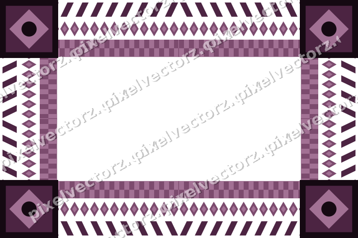 Decorative picture frame border in dark magenta with diamond band