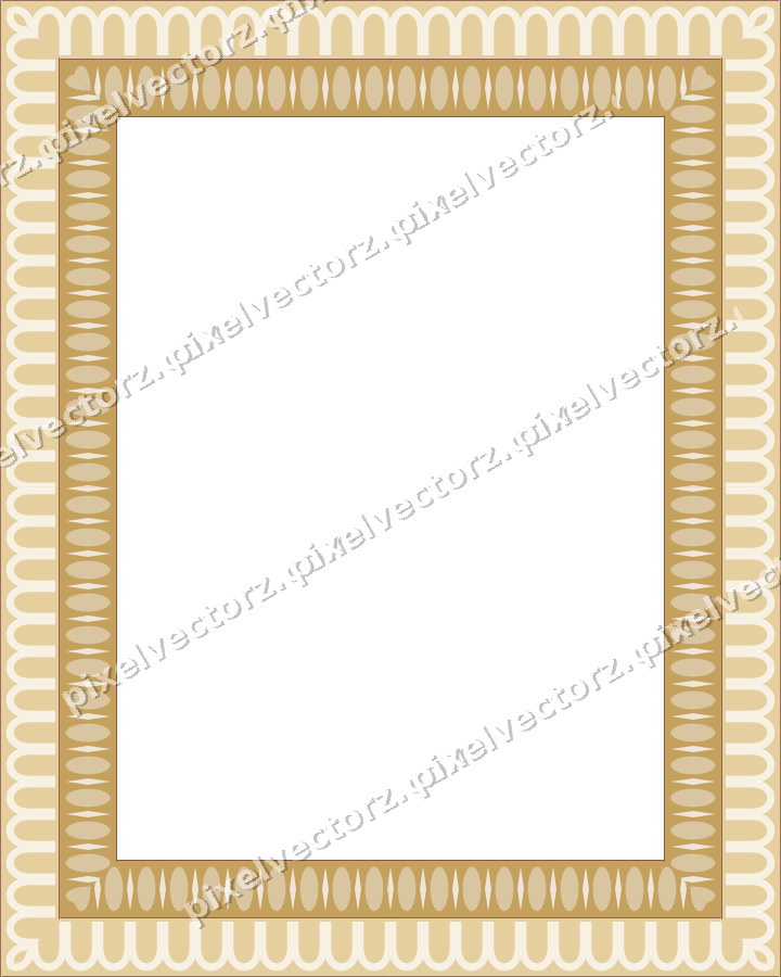 Decorative picture frame border in dark pink with arcade frieze