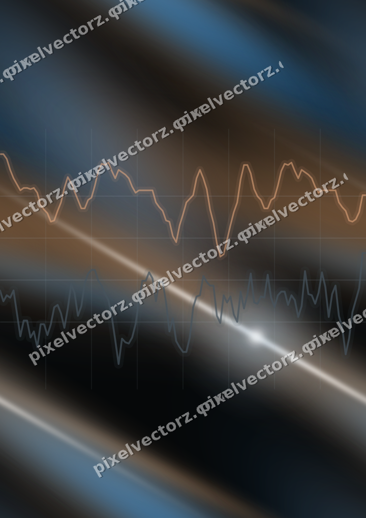 Nahtloser Neon Diagramm Hintergrund in Blau und Orange