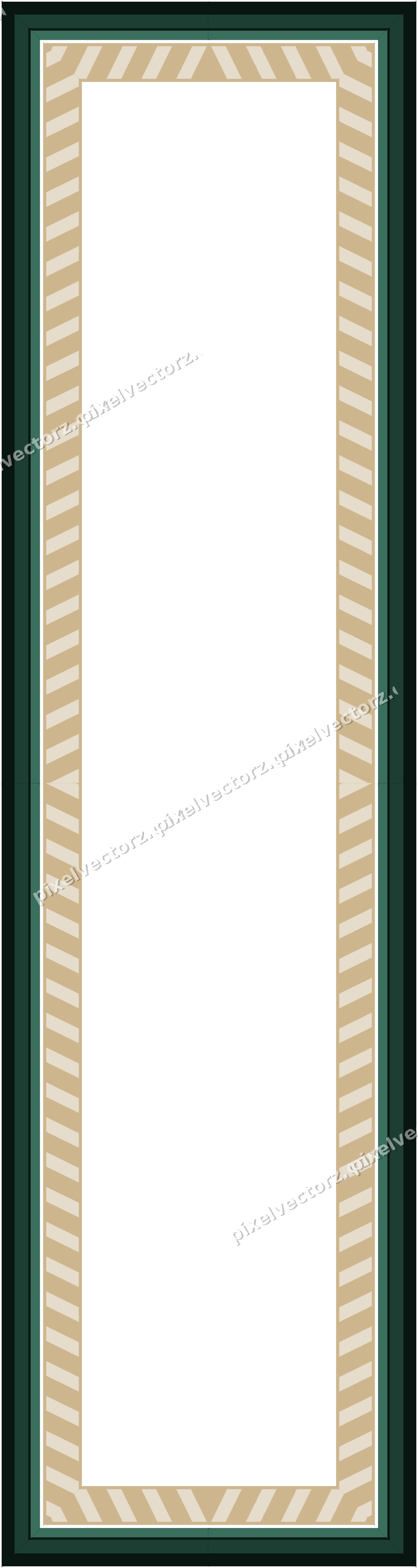 Decorative picture frame border in dark red with diagonal band