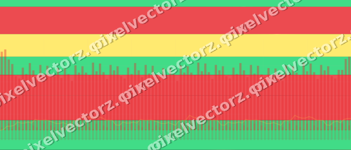Glowing neon chart background in red and orange