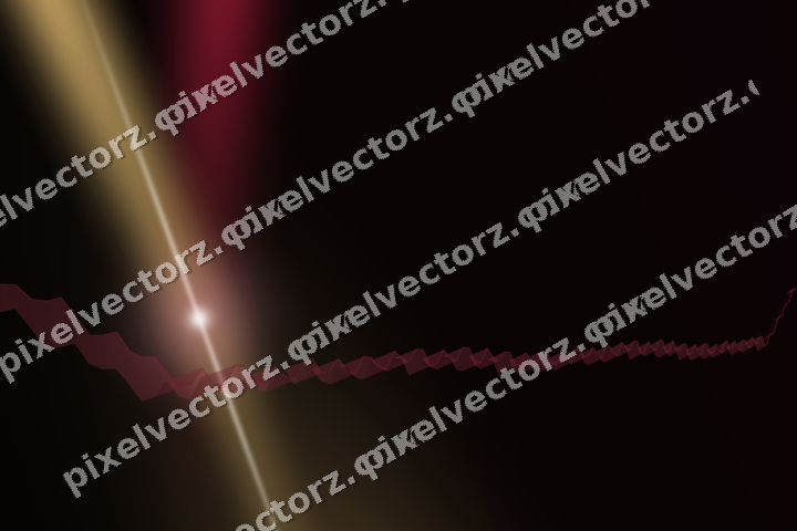 Glowing neon chart background in pink and red