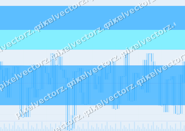 Glowing neon chart background in cyan and blue