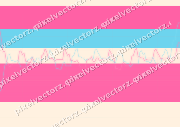 Soft pastel chart background in pink and cyan