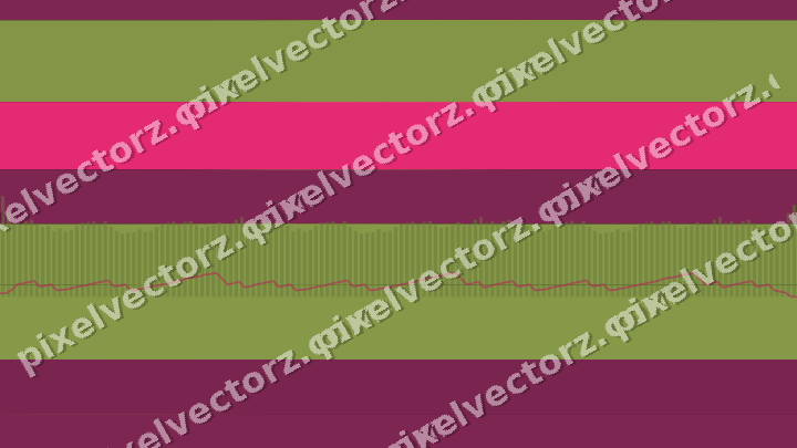 Glowing neon chart background in lime and pink