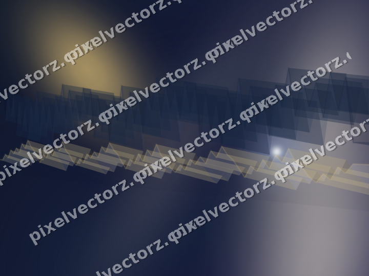 Glowing neon chart background in dark blue and amber