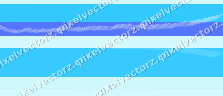 Glowing neon chart background in cyan and teal