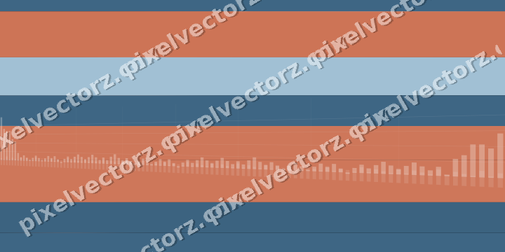 Glowing neon chart background in orange and cyan