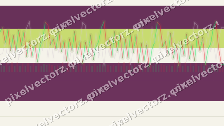 Glowing neon chart background in magenta and lime
