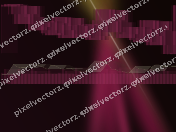 Glowing neon chart background in pink and yellow