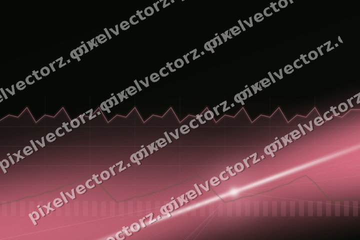 Glowing neon chart background in pink and lime