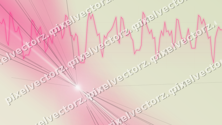 Soft pastel chart background in pink and orange