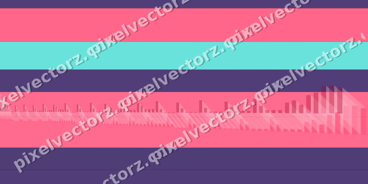 Glowing neon chart background in pink and amber