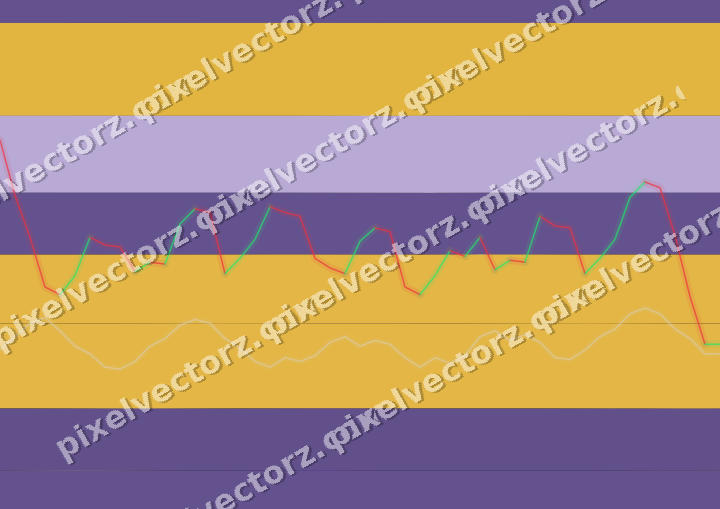Glowing neon chart background in amber and purple