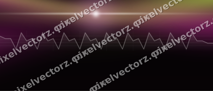 Glowing neon chart background in magenta and lime
