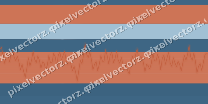 Glowing neon chart background in orange and cyan