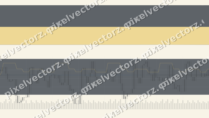 Glowing neon chart background in blue and amber