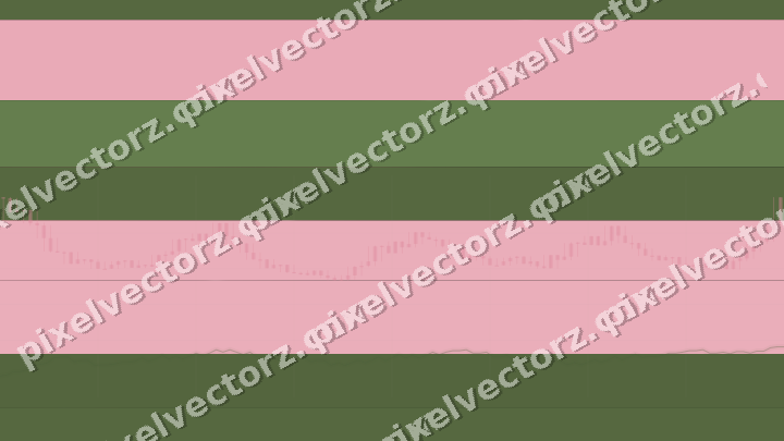 Glowing neon chart background in pink and lime