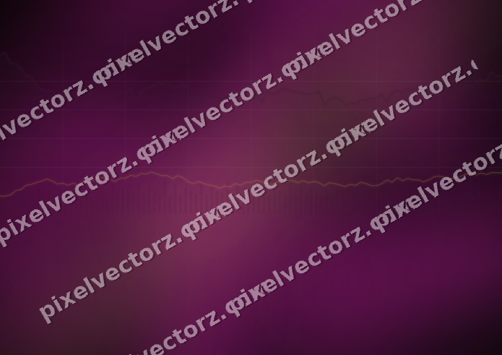 Glowing neon chart background in magenta and amber