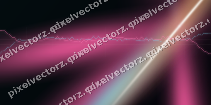 Glowing neon chart background in pink and cyan
