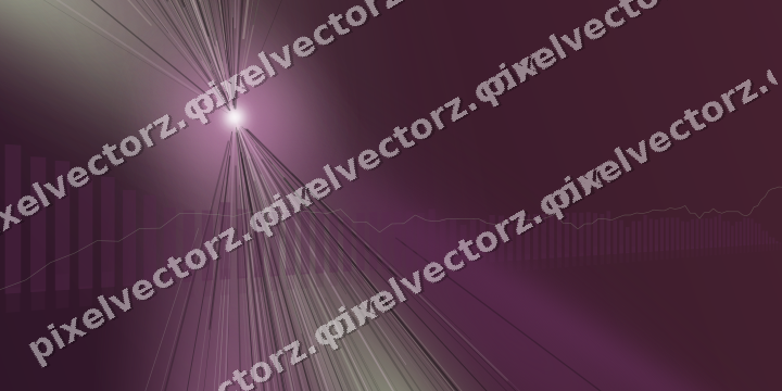 Glowing neon chart background in dark magenta and lime