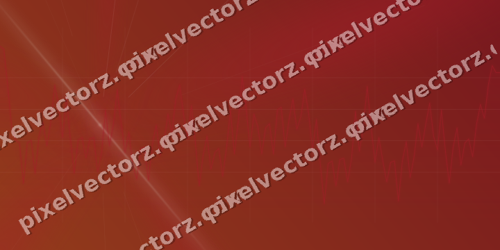 Glowing neon chart background in red and pale lime