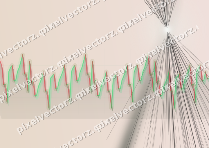 Soft pastel chart background in dark green and red