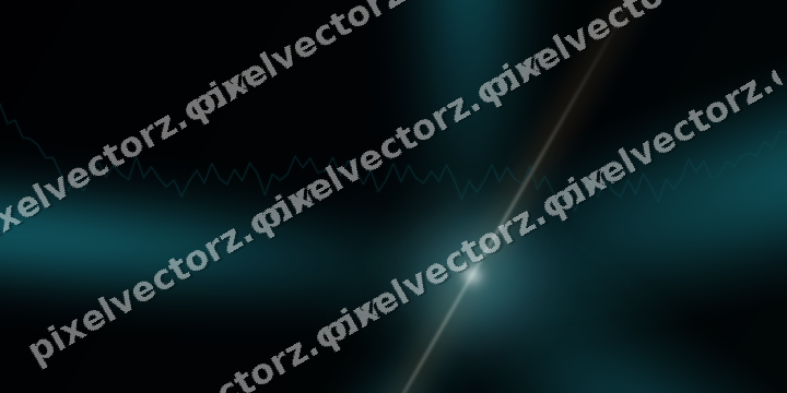 Glowing neon chart background in teal and orange