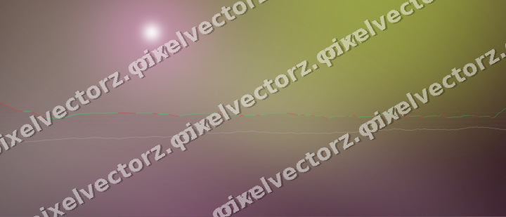 Glowing neon chart background in dark magenta and lime