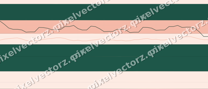 Glowing neon chart background in green and orange