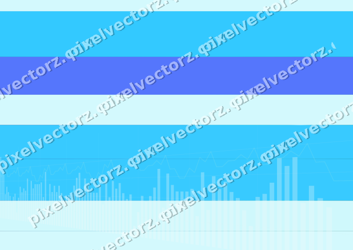 Glowing neon chart background in cyan and teal